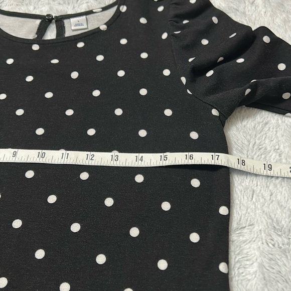 Women Old Navy Polka dot long sleeves dress. Size S. Black and White polka dots - Picture 9 of 10